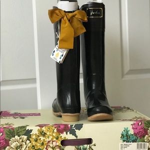 Joules Black Rain Boots